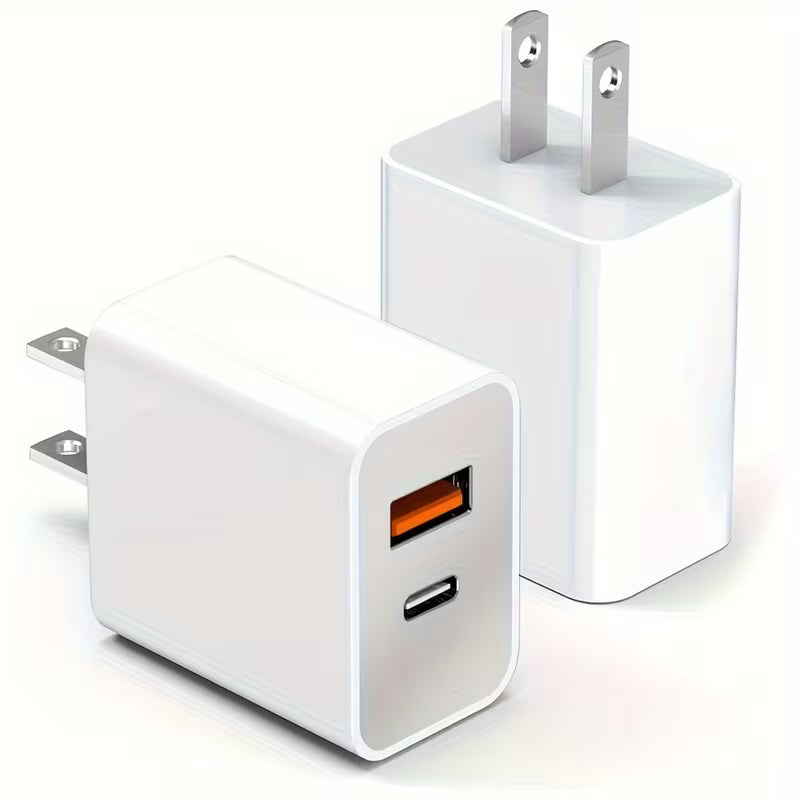 20W Dual Port USB C Wall Charger